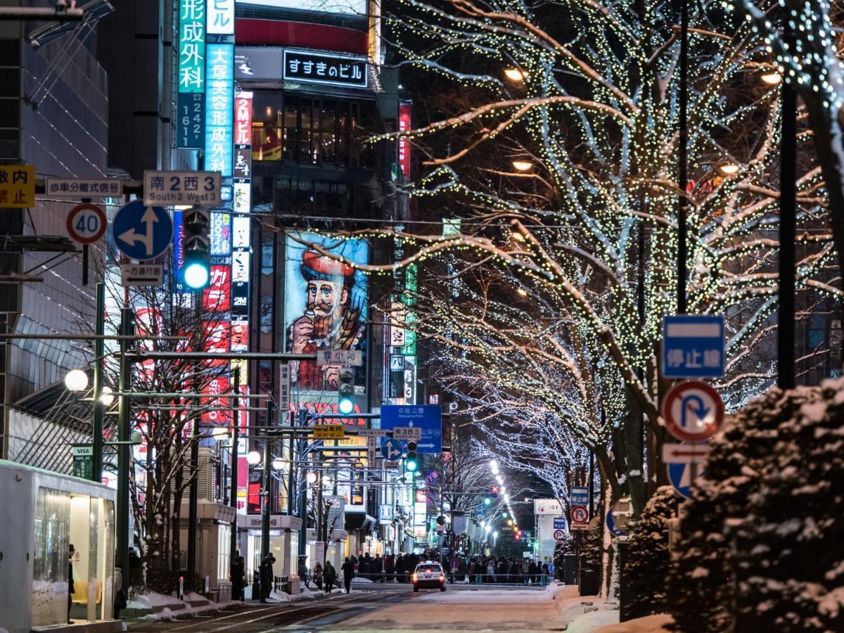 The B Sapporo Hotel Bagian luar foto